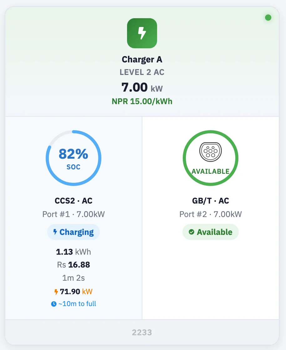 NepTrack EV Owner Dashboard