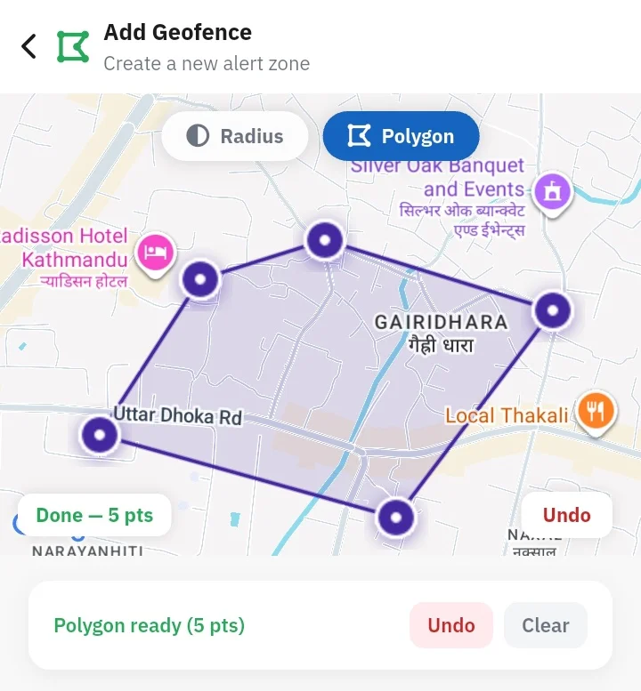 NepTrack Smart Geofencing & Real-Time Vehicle Alerts — Nepal GPS Platform