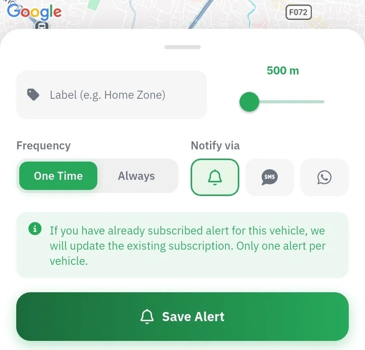 NepTrack School Bus Stop Geofencing