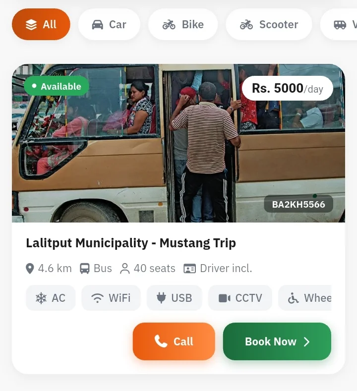 NepTrack Live GPS Rental Fleet Tracking — Vehicle Rental Management Nepal