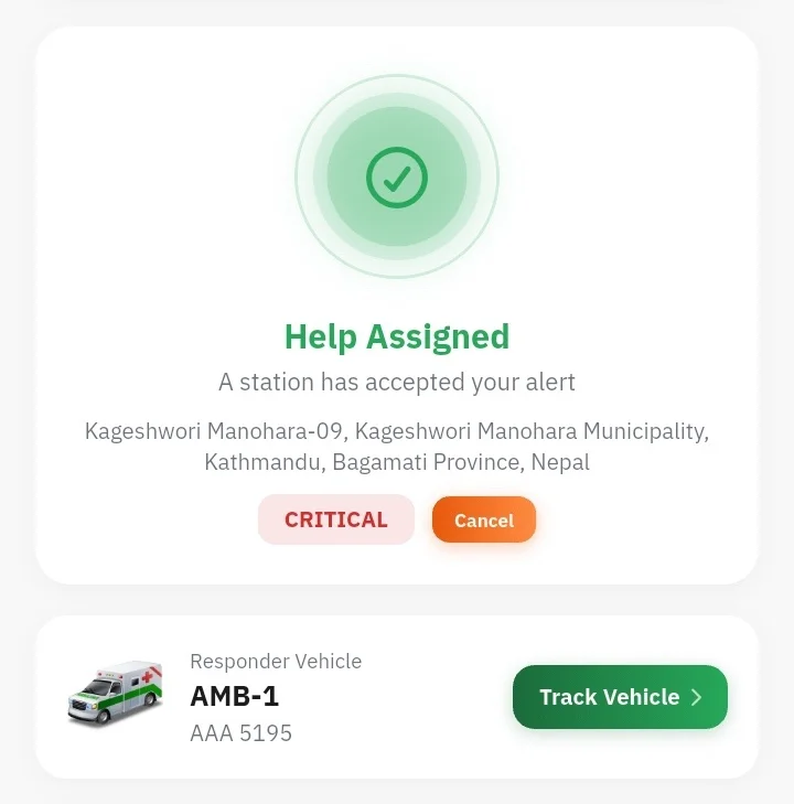 NepTrack Live Incident Progress Tracking