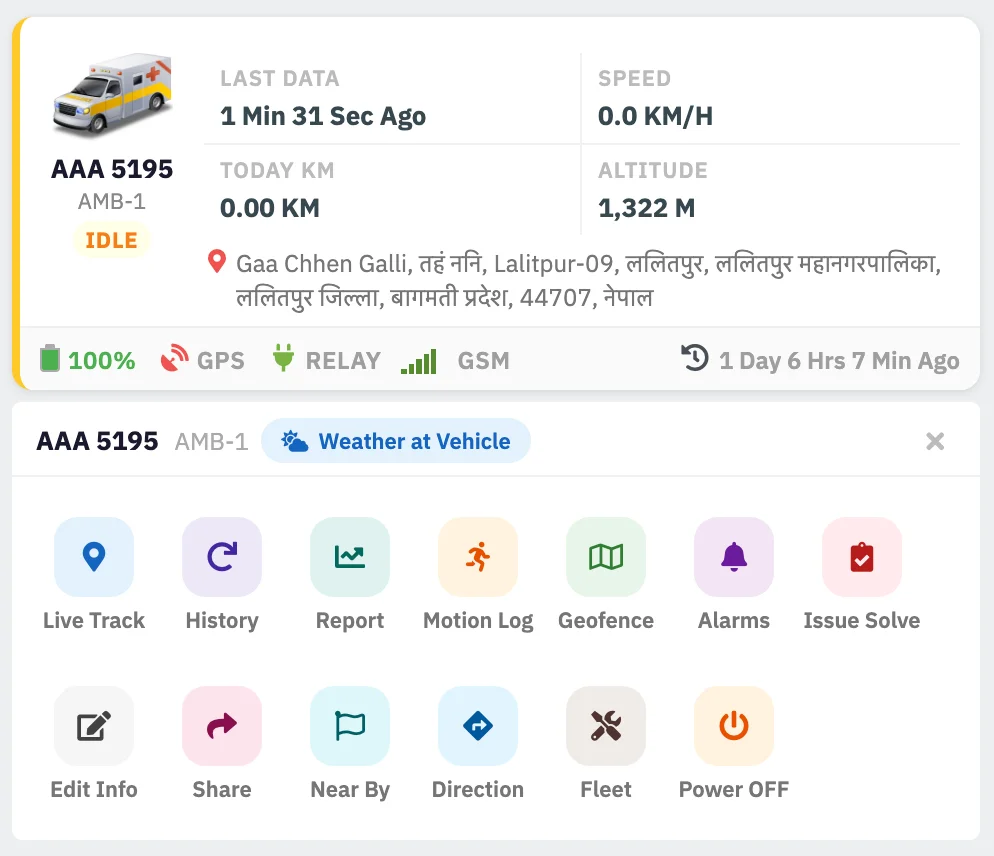 NepTrack Fleet Management
